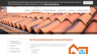 
                            8. Intranet (ZVDH) | Dachdecker-Innung für Mittelfranken