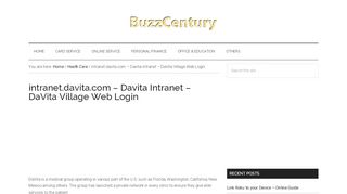 
                            2. intranet.davita.com – Davita Intranet – DaVita Village Web Login