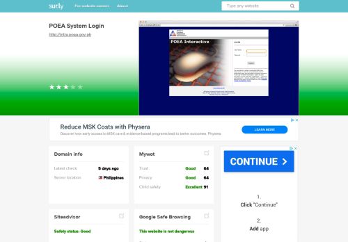 
                            5. intra.poea.gov.ph - POEA System Login - Intra POEA - Sur.ly
