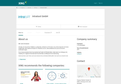 
                            7. intratool GmbH als Arbeitgeber | XING Unternehmen