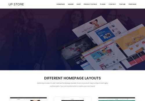 
                            12. Intro page | UpStore - Theme-Sky.com