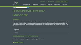 
                            4. Intro to FTP - HostMonster cPanel