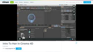 
                            13. Intro To Hair In Cinema 4D on Vimeo