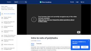 
                            5. Intro to nets of polyhedra (video) | Khan Academy