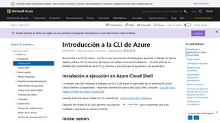 
                            3. Introducción a la CLI de Azure | Microsoft Docs