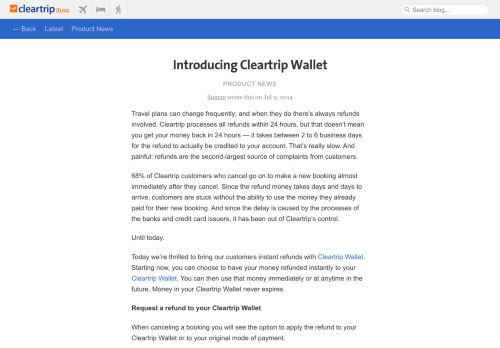 
                            3. Introducing Cleartrip Wallet – Cleartrip Blog