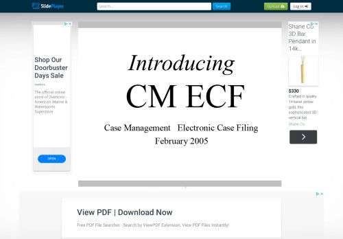 
                            13. Introducing CM ECF Case Management Electronic Case Filing ...