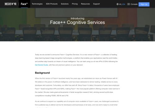 
                            11. Introducing Face++ Cognitive Services - Face++ Cognitive Services