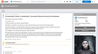 
                            2. Introducing FF Decks: A Deckbuilder, Tournament Results Hub and ...