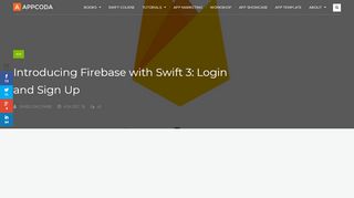 
                            13. Introducing Firebase with Swift 3: Login and Sign Up | AppCoda