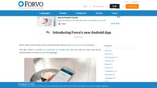 
                            3. Introducing Forvo's new Android App