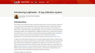 
                            4. Introducing LogFeeder - A log collection system - Yelp Engineering Blog