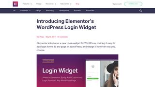 
                            3. Introducing Login Widget: Easily Add & Customize Login ... - Elementor