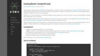 
                            8. Introducing Minishift - Run OpenShift locally — Project Atomic