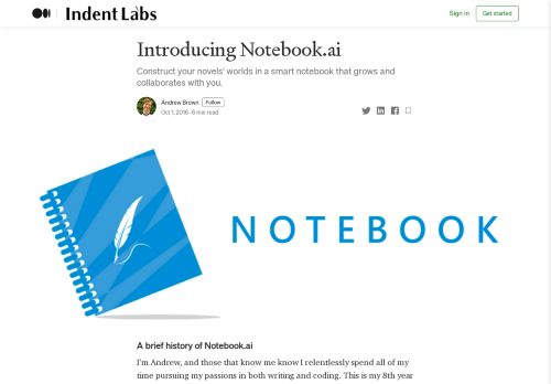 
                            6. Introducing Notebook.ai – Indent Labs – Medium