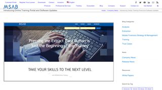 
                            4. Introducing Online Training Portal and Software Updates – MSAB