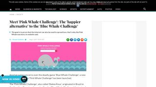 
                            12. Introducing 'Pink Whale Challenge': 'Blue Whale Challenge's' evil twin ...