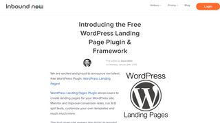 
                            13. Introducing the Free WordPress Landing Page Plugin & Framework ...