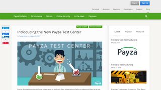 
                            1. Introducing the New Payza Test Center - Payza Blog