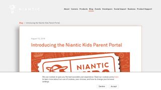 
                            6. Introducing the Niantic Kids Parent Portal - Niantic - Niantic, Inc.