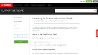 
                            3. Introducing the Rackspace Cloud Control Panel - Rackspace Support