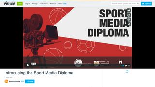 
                            11. Introducing the Sport Media Diploma on Vimeo