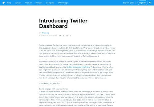 
                            5. Introducing Twitter Dashboard - Twitter Blog