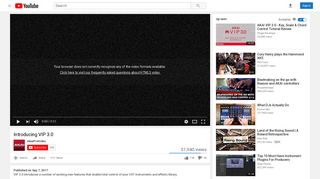 
                            9. Introducing VIP 3.0 - YouTube