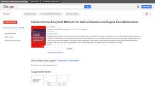 
                            10. Introduction to Analytical Methods for Internal Combustion Engine ... - Google Books-Ergebnisseite