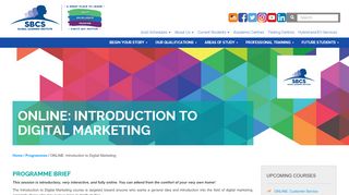 
                            11. Introduction to Digital Marketing (Online) | SBCS Global Learning ...