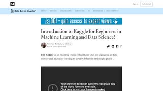 
                            10. Introduction to Kaggle for Beginners in Machine Learning and Data ...