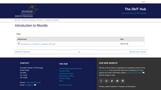 
                            7. Introduction to Moodle | Dundalk Institute of Technology