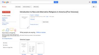 
                            8. Introduction to New and Alternative Religions in America [Five Volumes]