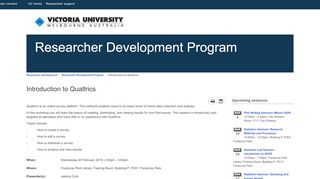 
                            11. Introduction to Qualtrics - Researcher development - Researcher ...