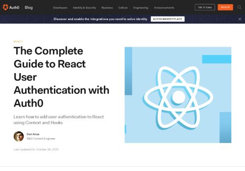 
                            10. Introduction to React + Tutorial How To Build Your First App - Auth0