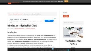 
                            7. Introduction to Spring Rich Client - JavaBeat