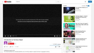 
                            6. Introduction to Territory Helper - YouTube