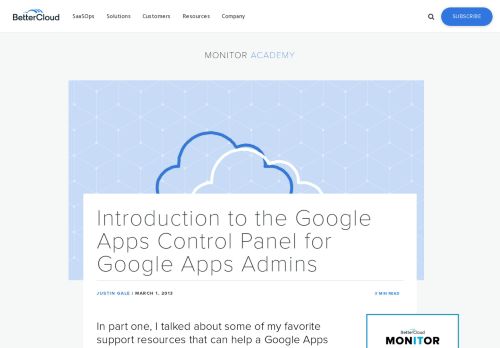
                            9. Introduction to the Google Apps Control Panel for Google Apps ...
