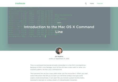 
                            11. Introduction to the Mac OS X Command Line - Treehouse Blog