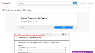 
                            11. Introduktion til WisePlan Pro. - PDF - docplayer.dk