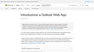 
                            2. Introduzione a Outlook Web App - Outlook - Office Support - Office 365