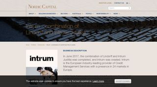 
                            13. Intrum - combination of Lindorff and Intrum Justitia | Nordic Capital