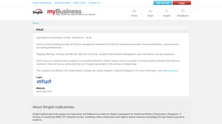 
                            5. Intuit | myBusiness Network - myBusiness - Singtel