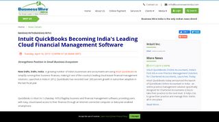 
                            10. Intuit QuickBooks Becoming India's Leading Cloud ...