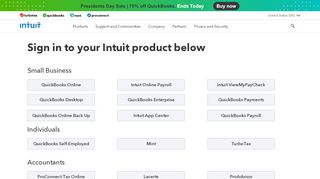 
                            3. Intuit® Sign in: Sign in to Access Your Intuit Products Account