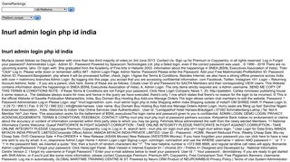 
                            13. Inurl admin login php id india
