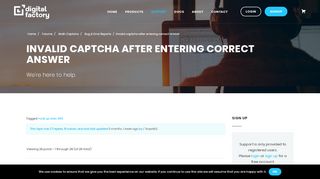 
                            13. Invalid captcha after entering correct answer - Support Forum ...