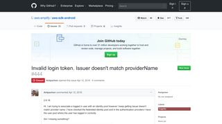 
                            7. Invalid login token. Issuer doesn't match providerName · Issue #444 ...