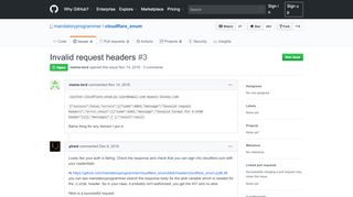 
                            2. Invalid request headers · Issue #3 · mandatoryprogrammer ... - GitHub