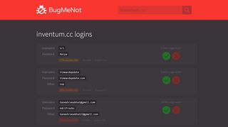 
                            2. inventum.cc passwords - BugMeNot